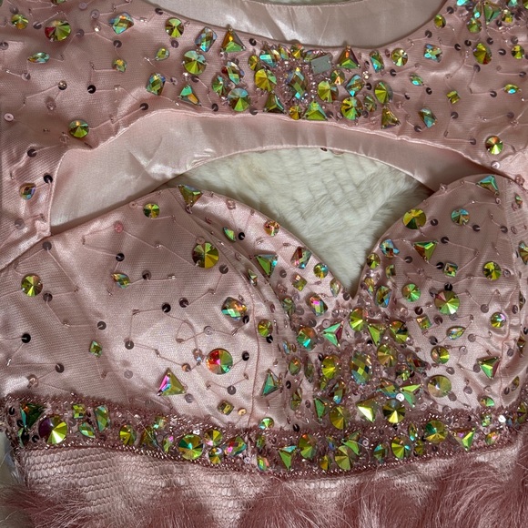 MNM Couture Formal Short Beaded Fringe Dress - Picture 9 of 16